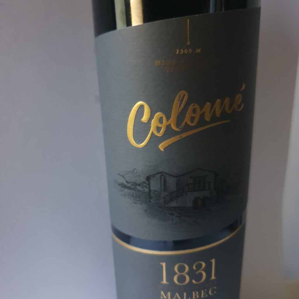 Colome 1831 een sublieme wijn