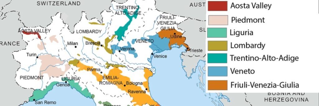 Noord Italië een regio met tegenstellingen