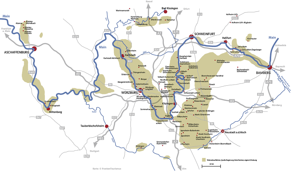 Franken wijnregio met verrassend mooie wijnen