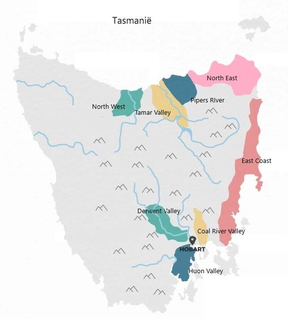Wijn potentie in Tasmania
