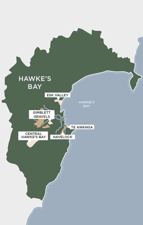 Top wijnregio's in Hawke's Bay met wijnen die veelzijdig zijn in Noordereiland